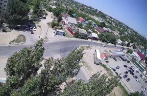 Веб камера Волгограда, Перекресток улиц Зеленодольская и Кропоткина
