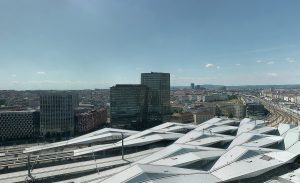 Панорама Вены из отеля Novotel Wien Hauptbahnhof