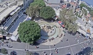 Площадь Львов и фонтан Морозини в Ираклионе