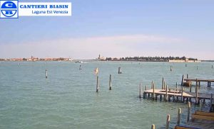Веб камера Италия, Венеция, Венецианская лагуна из верфи Cantieri Biasin