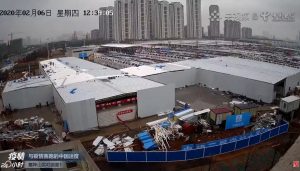 Веб камера Китай, Ухань, строительство госпиталя «Лейшэньшань»