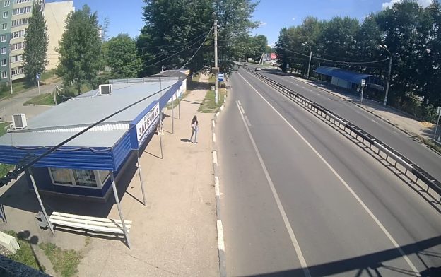 Веб камера показывает остановку Остановка