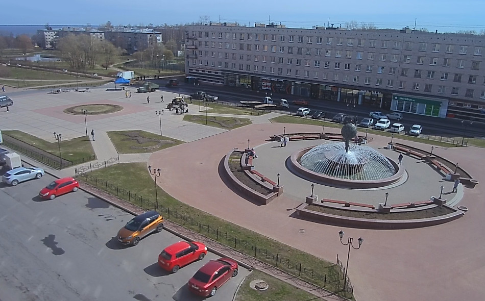 Веб камера Ломоносов, Фонтан «Лев у Померанцевого дерева»