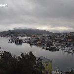 Панорама города Кристиансунн в Норвегии