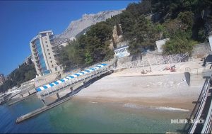 Веб камера Крыма, Кореиз, санаторий «Дюльбер», пляж