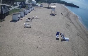 Веб камера Крыма, Щелкино, пляж отеля Riga Village Resort