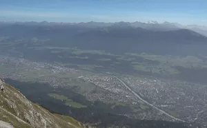 Веб камера Инсбрука, Панорама с горы Хафелекаршпитце