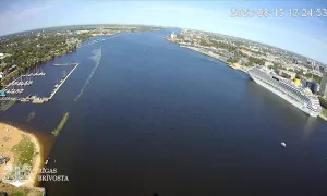 Веб-камера Латвии, Рига, Река Даугава