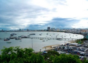 Панорама города Паттайя в Таиланде