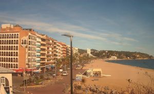 Веб камера Испания, Каталония, Льорет-де-Мар, пляж Льорет (Lloret Beach)
