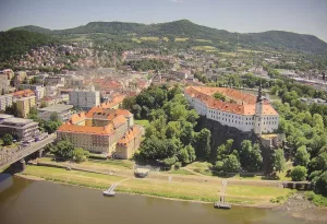 Веб камера Чехия, Дечин, Панорама с горы