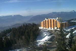 Веб камера Франция, горнолыжный курорт Шамрусс, вид в сторону Гренобля
