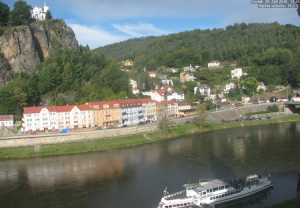 Веб камера Чехия, Дечин и река Эльба