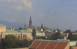 Веб камера Чехии, Теплице, панорама