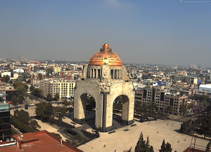 Веб камера Мексика, Мехико, памятник Революции на площади Республики
