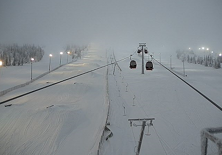 Горнолыжный курорт Юлляс в Юллясярви в Финляндии