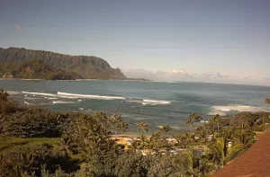 Веб-камера остров Кауаи, залив Ханалей