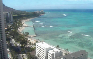Веб камера Гавайские острова, остров Оаху, побережье Вайкики