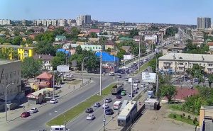 Веб камера Астрахань, панорама с дома 113 на улице Николая Островского