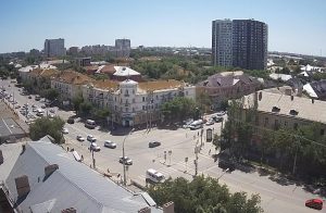Веб камера Астрахань, перекресток улиц Боевая и Ахшарумова