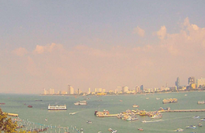 Веб камера Таиланда, Паттайя, панорама побережья