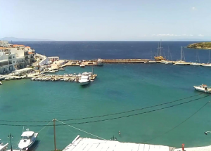 Веб камера Греция, остров Андрос, Бацион, гавань