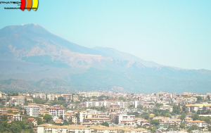 Панорама города Катания на Сицилии в Италии