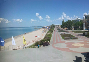 Веб камера Крыма, Саки, побережье из санатория «Полтава-Крым»