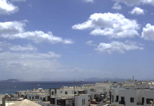 Веб камера Испания, Канарские острова, остров Лансароте, Плайя-Бланка, панорама