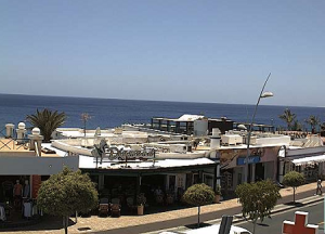 Веб камера Испания, Канарские острова, остров Лансароте, Пуэрто-дель-Кармен, панорама