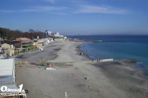 Веб камера Украины, Одесса, пляж «Ланжерон»