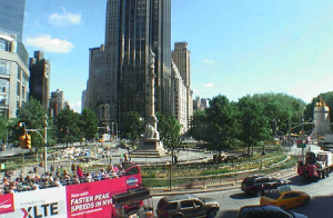 Веб камера Нью-Йорк, площадь Колумба (Columbus Circle)