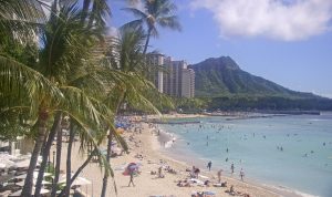 Веб камера Гавайские острова, Гонолулу, отель Moana Surfrider, A Westin Resort & Spa