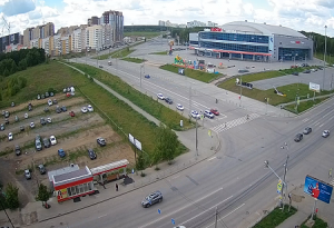 Веб камера Челябинска, перекресток улиц 250-летия Челябинска и Салавата Юлаева