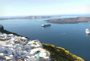 Веб камера Греция, остров Санторини, Фиростефани, панорама