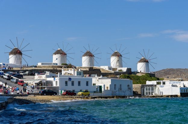 Маленькая Венеция и Ветряные мельницы Миконоса на острове Миконос
