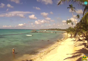 Веб камера Доминиканская Республика, Байяибе, отель Cadaques Bayahibe, пляж