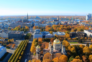 Веб камера Латвия, Рига, панорама с отеля Radisson Blu Latvija 4*