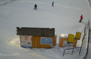 Веб камера горнолыжный курорт Абзаково, трасса № 9