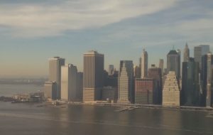 Веб камера Нью-Йорк, Нижний Манхэттен и Нью-Йоркская бухта