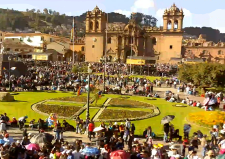 Кафедральный собор в городе Куско в Перу