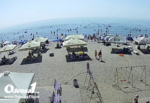 Веб камера Украины, Одесса, пляж Лузановка