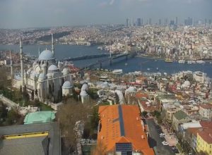 Веб камера Стамбул, обзор с Башни Беязит