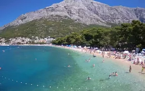 Веб камера Хорватия, Башка-Вода, Пляж Николина