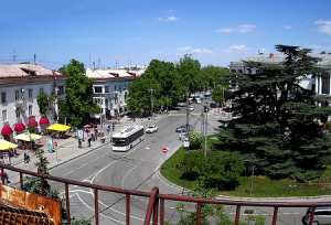 Веб камера Крыма, Севастополь, площадь Лазарева