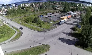 Веб-камера Кондопога, перекресток улицы Советов и Октябрьского шоссе