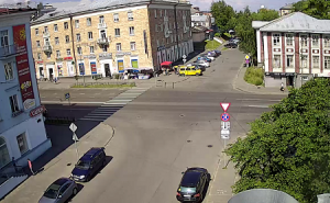Веб камера Петрозаводск, перекрёсток улиц Ленина и Герцена