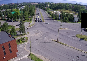 Веб камера Петрозаводск, перекрёсток улиц Лыжная и Балтийская