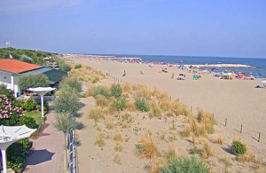 Веб камера Италия, Ка-Балларин, пляж с ресторана Enzo Stella Maris