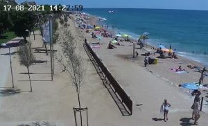 Веб камера Испания, Каталония, Пинеда де Мар, пляж